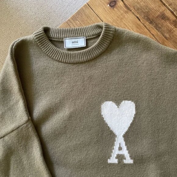 Ami Paris chunky knit sweater jumper women’s - Picture 5 of 9